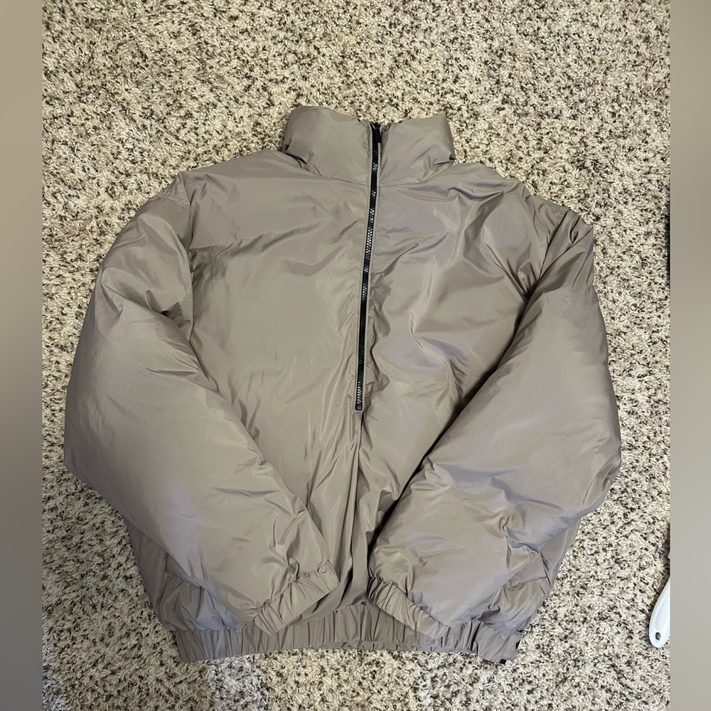 Essentials Fear of God half zip puffer
